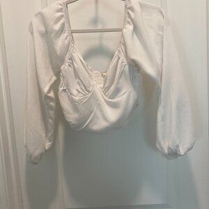 LA Hearts cropped top